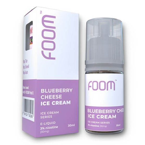 Liquid Foom Blueberry Cheese Ice Cream Salt Nic 30ML by Foom Lab Global ...