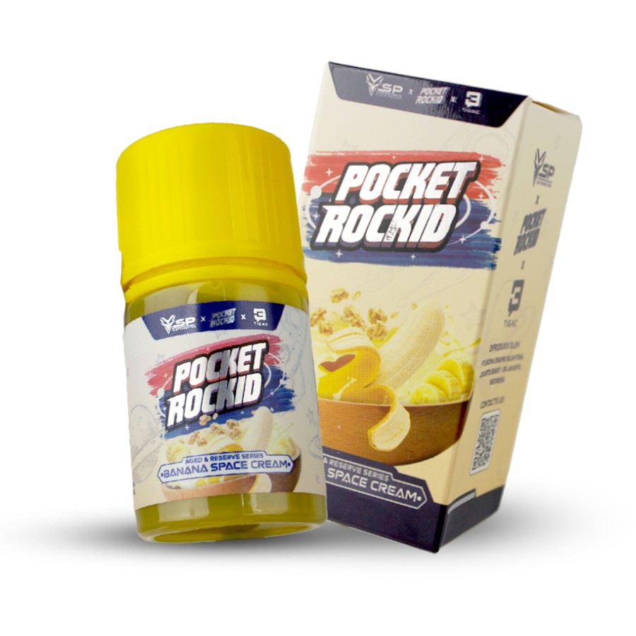 Liquid Pocket Rockid Banana Space Cream 60ML by Tigac x VSP – VAPEKU88